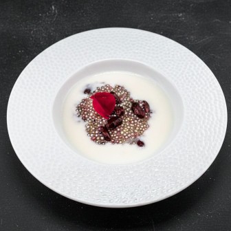 Perle de tapioca et haricots rouges au lait de coco