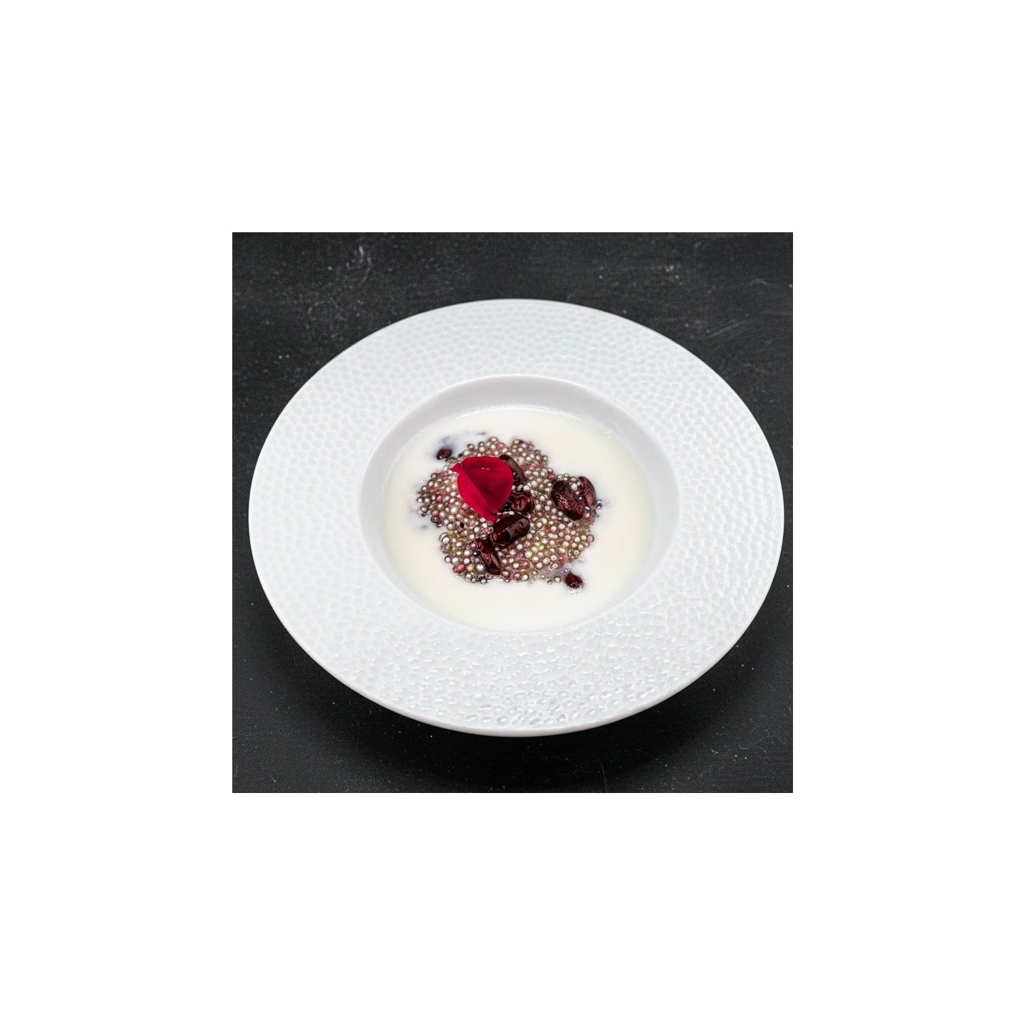 Perle de tapioca et haricots rouges au lait de coco