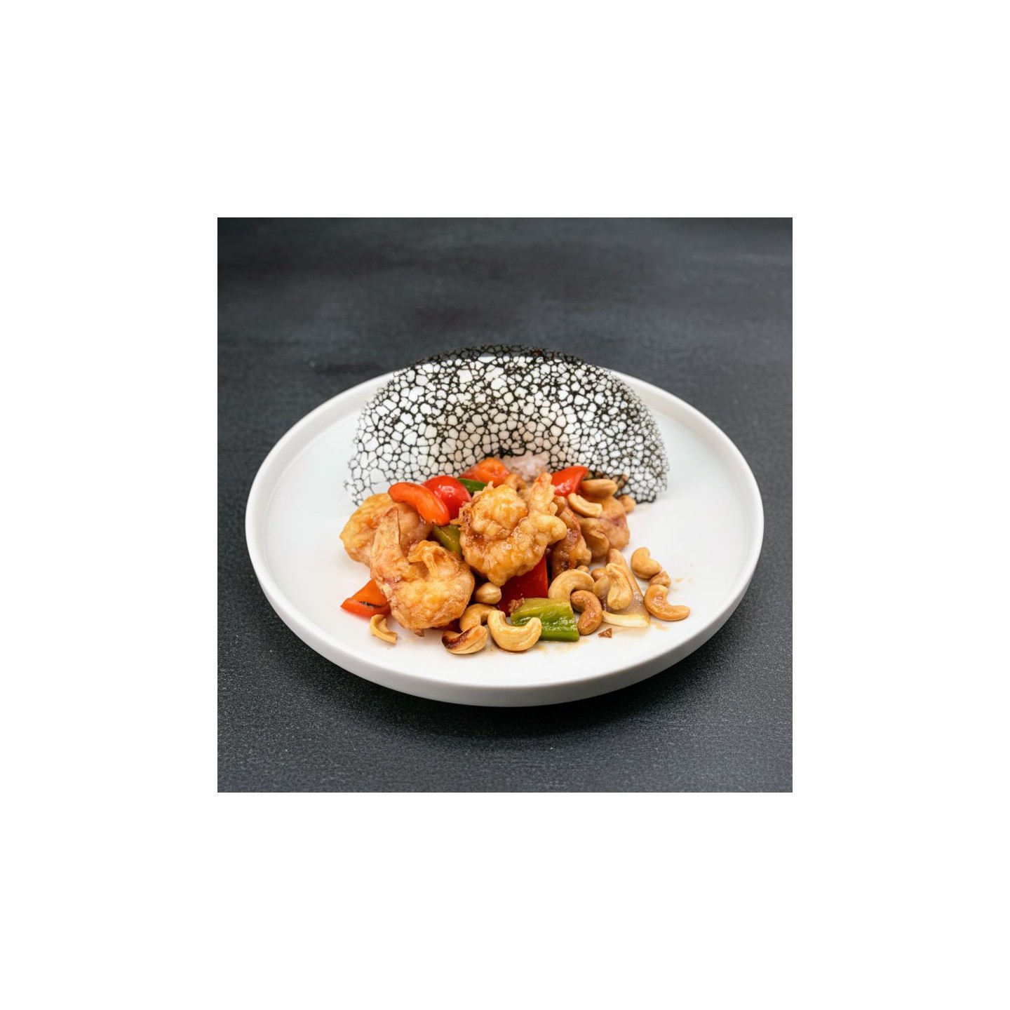 Plat croustillant à la sauce huitre